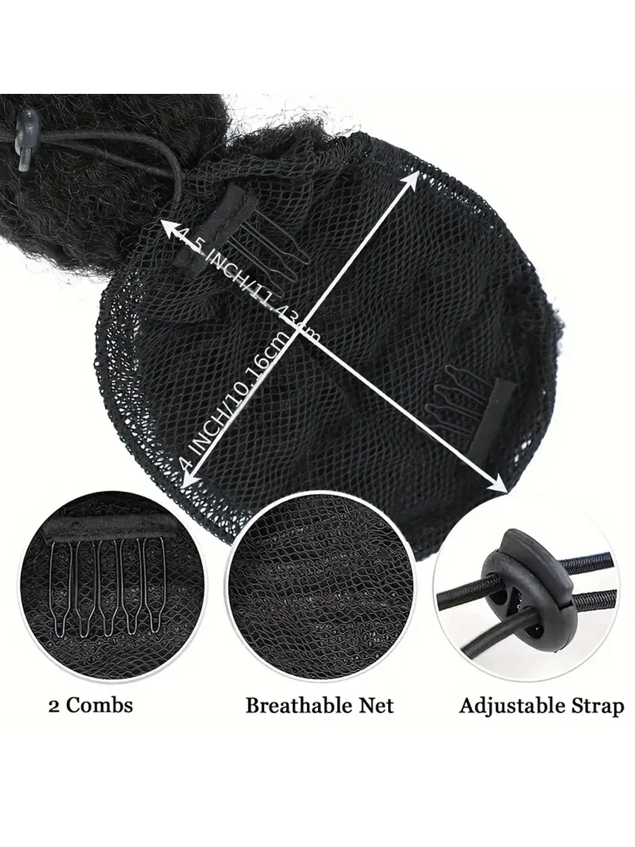 変態アフロバブルクリップオンポニーテール |   18インチ、24インチ、28インチの長さ |   巾着ヘアピース |   自然な質感の人工毛