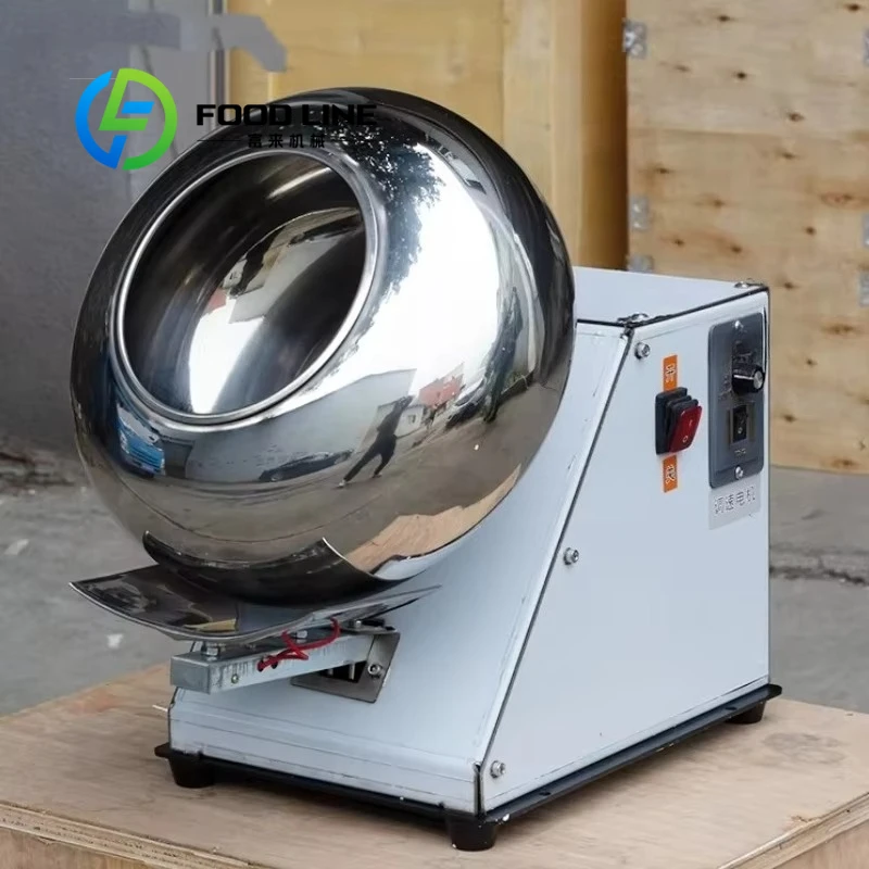 

New Automatic Chocolate Panning Machine Steel Sugar Coating Polishing Equipment for Bakeries Retail Equipment Motor