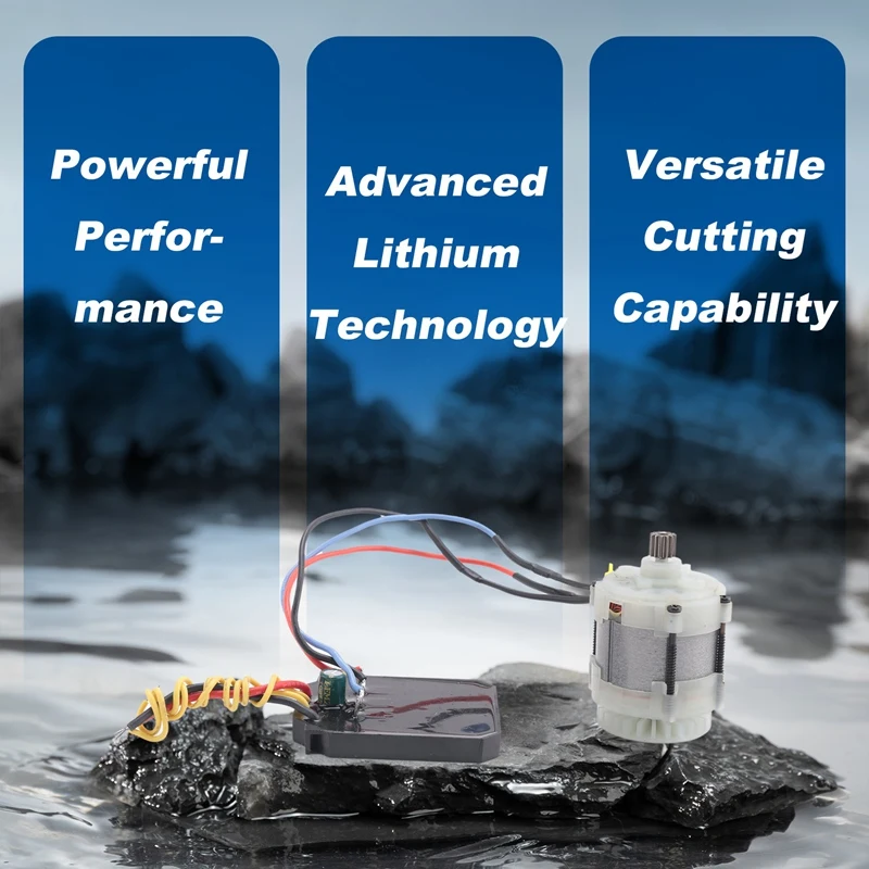 Chainsaw Miniเลื่อยมอเตอร์Brushlessมอเตอร์ลิเธียมเลื่อยไฟฟ้า 21V 14 ฟัน 550 ประเภทมอเตอร์สําหรับ 4In/6In/8 นิ้วMini Saw