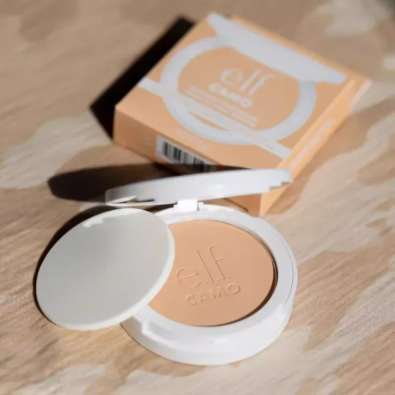 

ELF Camo Powder Foundation Flawless Powder Matte Long-lasting Waterproof Concealer Brightening Pore-minimizing Makeup Cosmetics