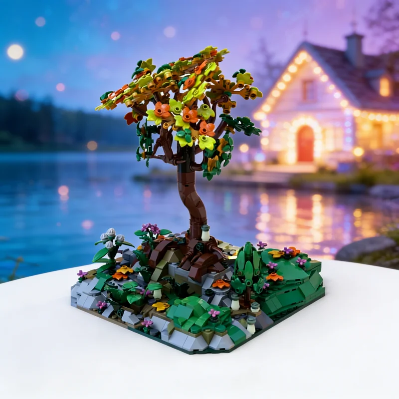 

945pcs MOC Rivendell MILS A Quiet Place With Hobbit Lord Rings The Model Building Blocks Creative Gift DIY Display Decor Adult