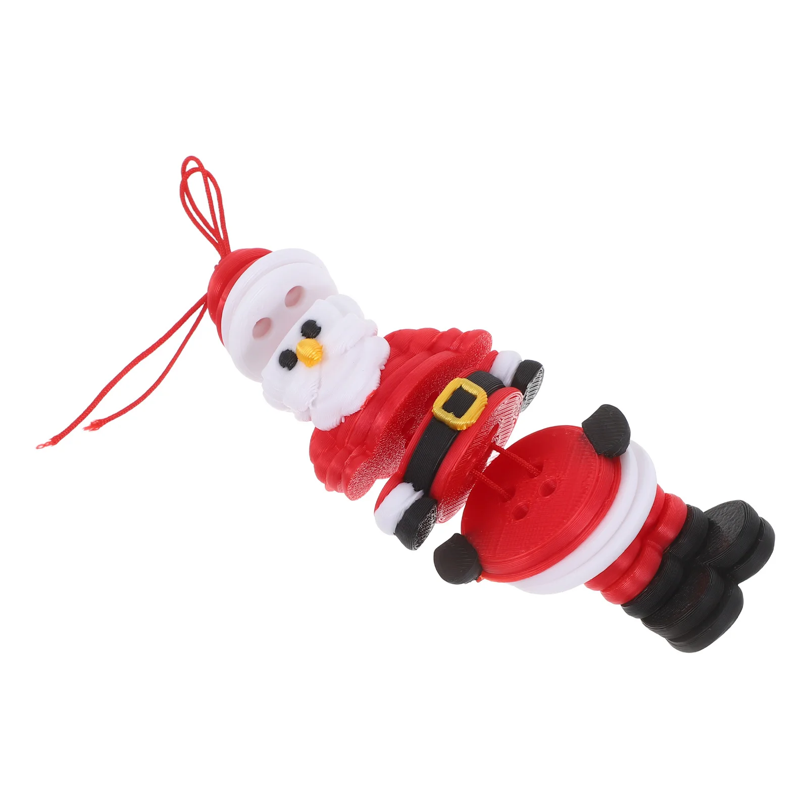 

1Set Festive DIY Decoration DIY Button Santa Ornament Christmas Tree Hanging Decor Unfinished Craft Project Handmade Holiday