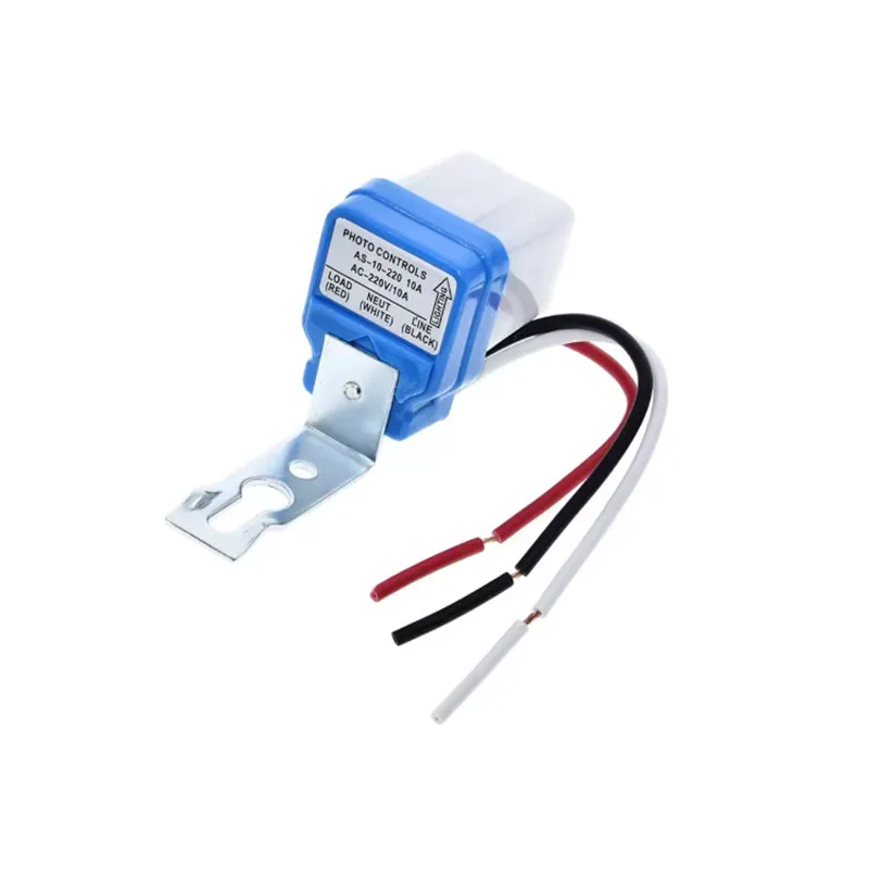 1-4PCS Automatic Auto On Off Photocell Street Light Switch DC AC 220V 50-60Hz 10A Photo Control Photoswitch Sensor