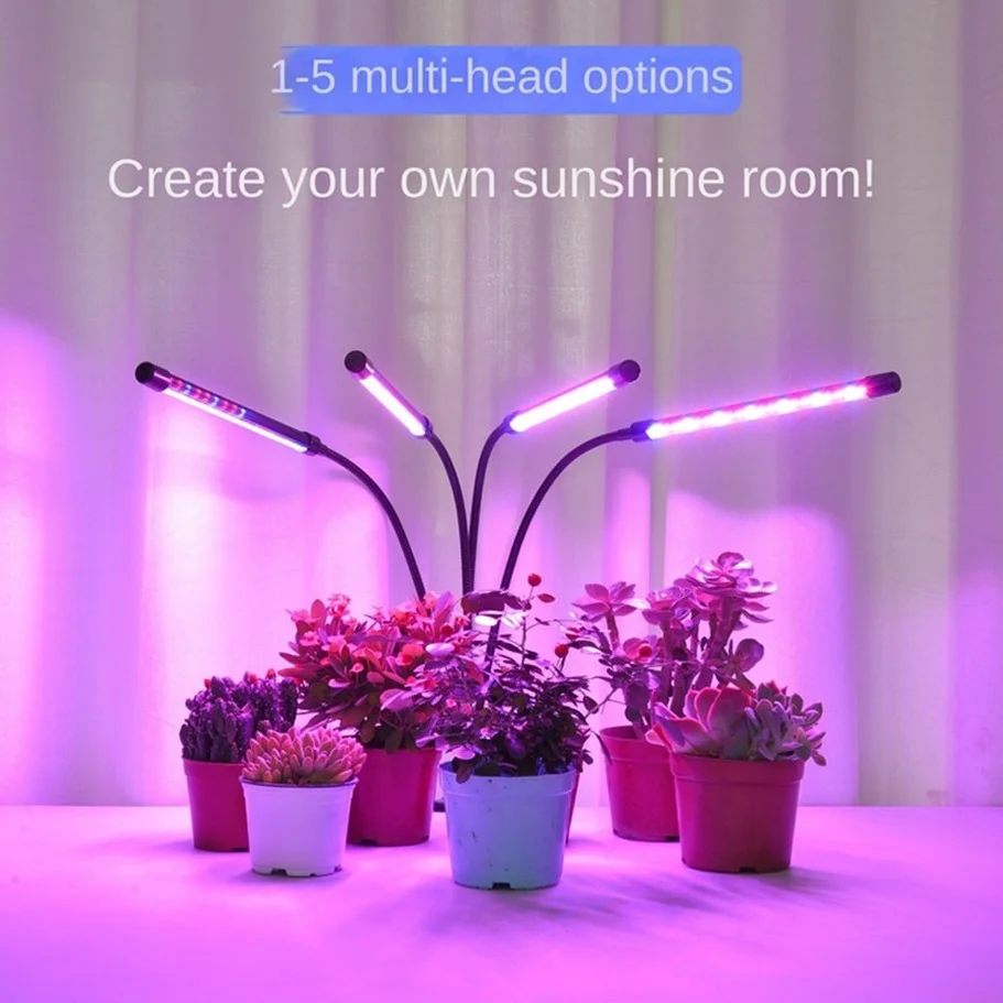 Imagem -02 - Phytolamp para Plantas Cresça a Luz com Controle Espectro Completo Luzes Fitolamp Flor em Casa Clipe de Mudas Usb 30150 Led