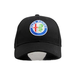 New style Alfa Romeo Car Hat Trend Handsome Racing Team Locomotive Caps Duck Tongue Baseball Unisex Style Cap Club Active Hat