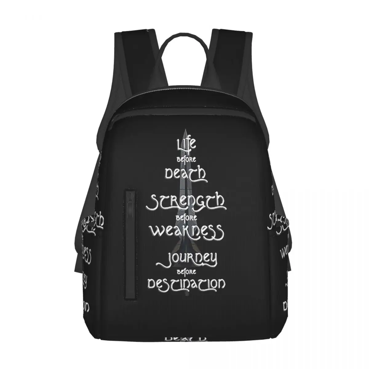 

Life Before Death, Strength Before Weakness, Journey Before Destination Backpack Daypack Kids BookBag School Bag Shoulder Bags