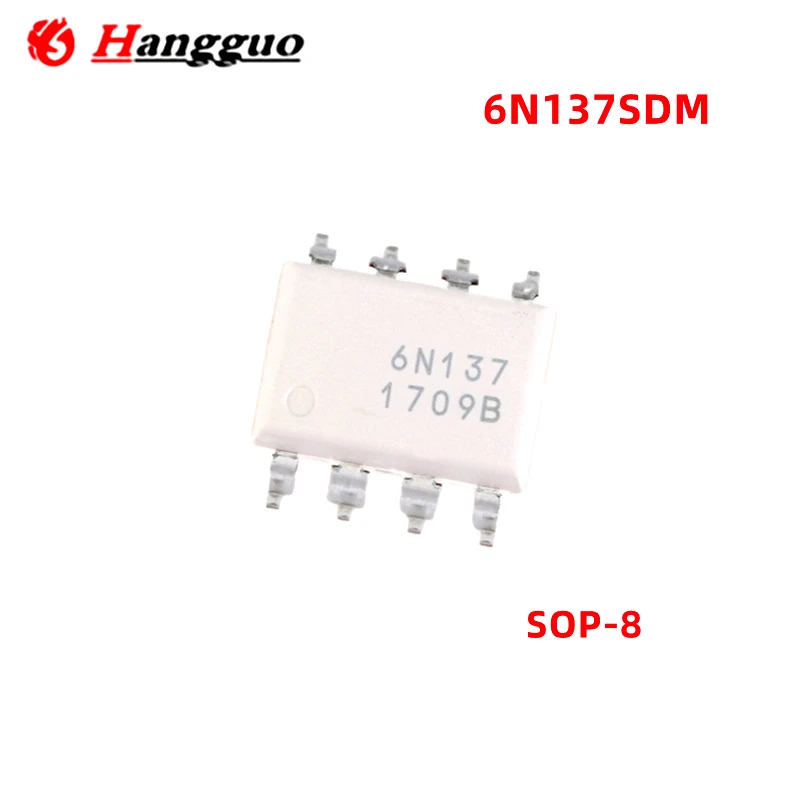 10Pcs/Lot Original 6N137 6N137M DIP-8 6N137S 6N137SDM SOP-8 optical isolator IC Chip