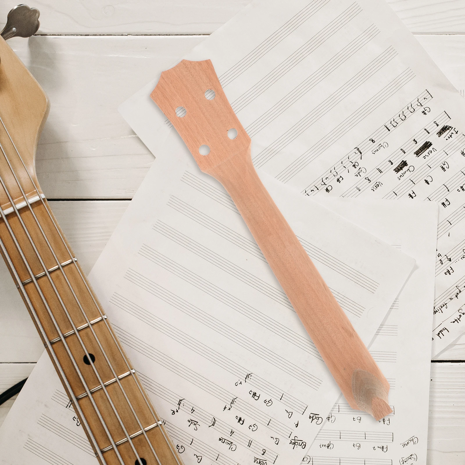

Diy Wooden Ukulele Neck Blank Concert Size Musical Instrument Accessory Craft Kit For Parents Home Diy Project Wood