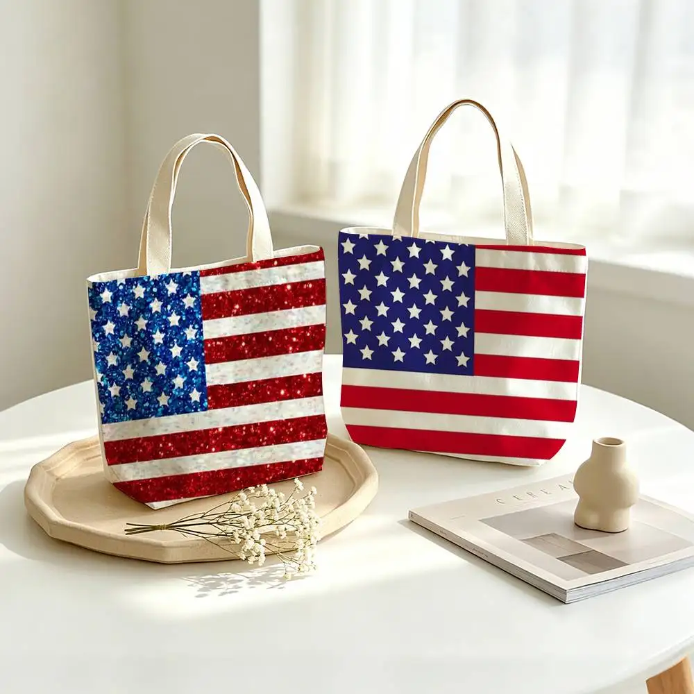 COOL U-USA America United States   Printed Canvas Tote Bag Shoulder Bag Commuter Mommy Shopping Bag