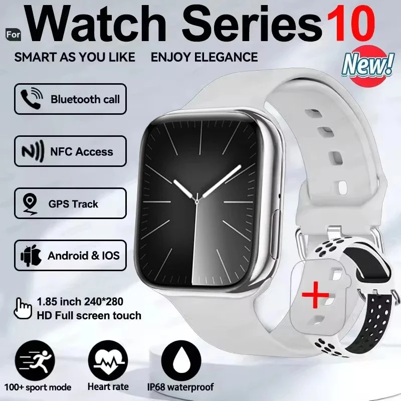 New Series IW10  Watch 10 GPS Track Smart Watch Men Woman HD Bluetooth Call Waterproof Sports SmartWatch For Apple Android IOS