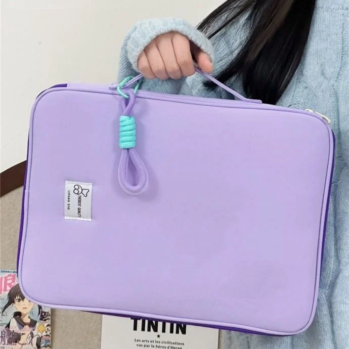 Casing komputer 2024 modis casing bantalan tas Laptop 11/ 13.3/14/15 "6 tas tangan wanita Kawaii Laptop Macbook casing Bolso