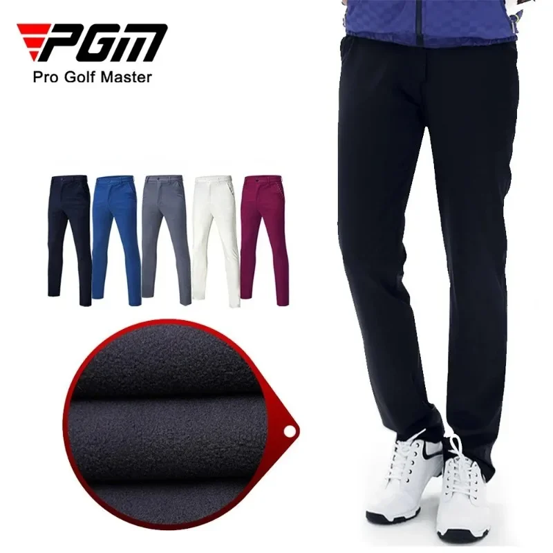 Pgm Autumn Winter Waterproof Men Golf Trousers Thick Keep Warm Long Pant Male Plus Velvet Golf Pants Man Windproof Sweatpants