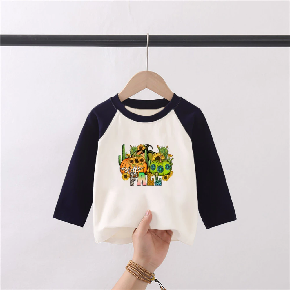 Tis' The Season Kids Baseball Shirt Retro Fall Girls Tee Cute Thanksgiving Toddler Top Natural Toddler Tee Autumn Clothes image 4