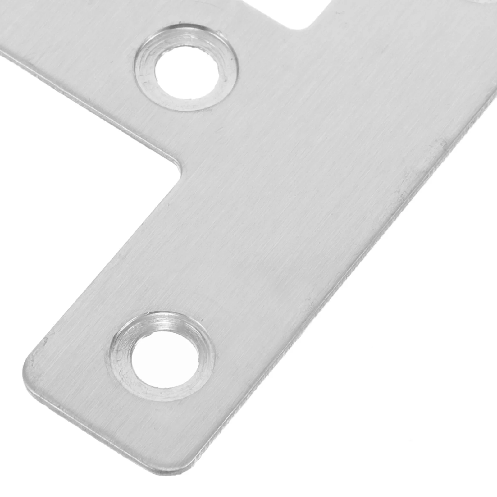 Soporte de esquina en forma de L de acero inoxidable, placa de conector plano, tornillo para muebles de madera, soportes de estante de gabinete, Metal, 25 uds.