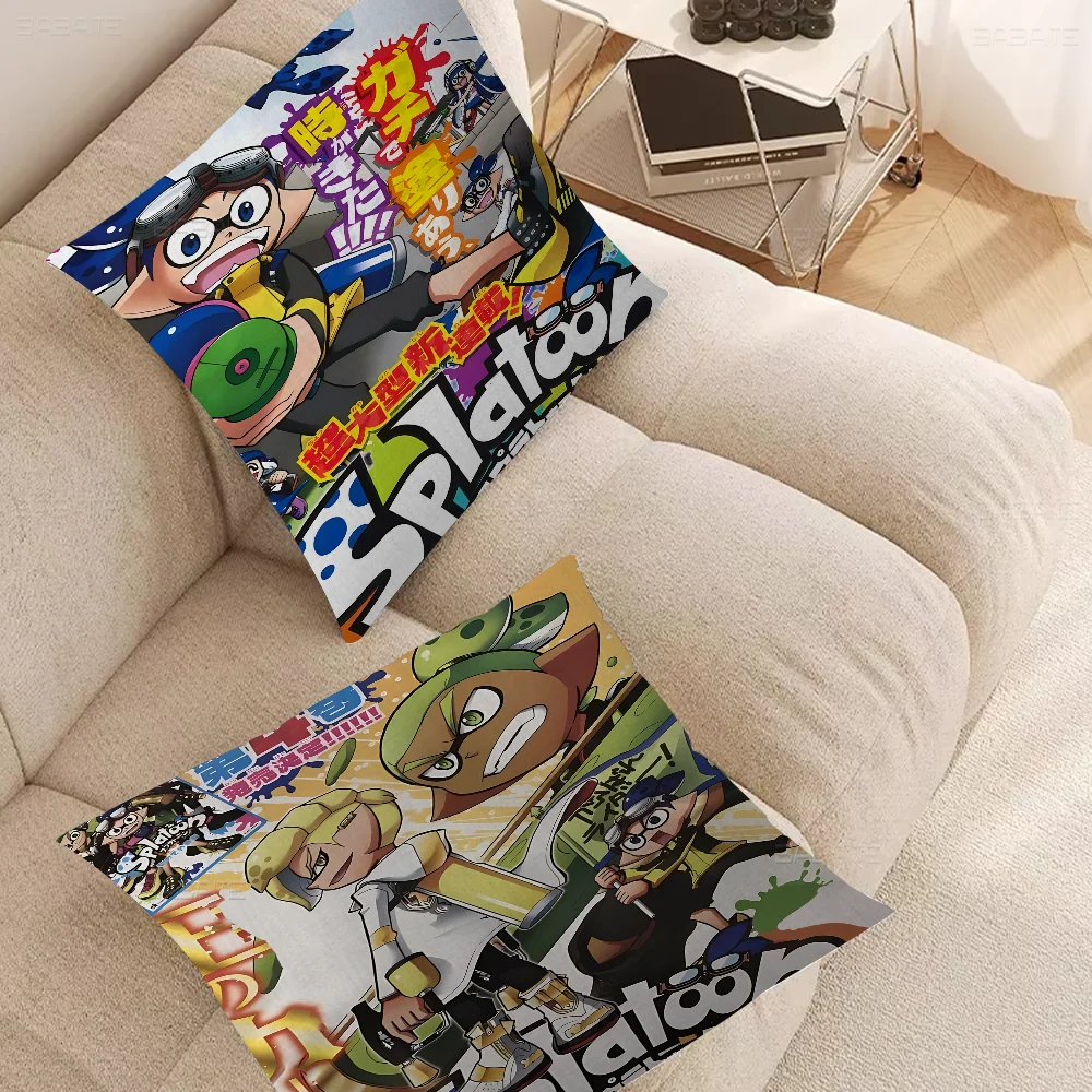 Game Splatoon Cushion Cover Decorative Pillow Sofa Home Decor Case Pillow Cases