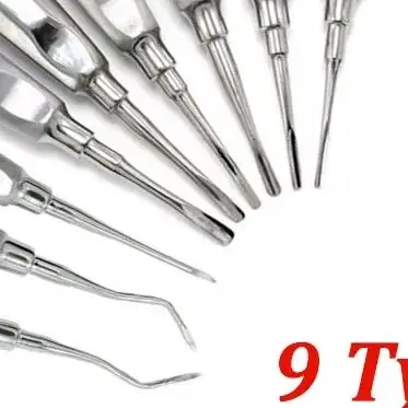 

Dental Elevator Tooth Elevator Stainless Steel Dentist Tools Stright Curved Root Elevator Dental Lab Instrument