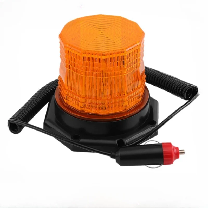 Car Magnetic School Bus Truck Traffic Vehicle Warning Light 24led12v Flash Engineering Operation Emergency Light