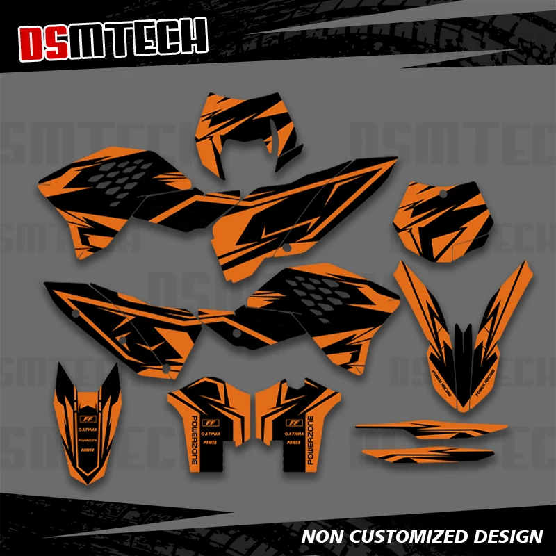 

DSMTECH для KTM SX SXF 2007 2008 2009 2010 EXC EXCF 125 250 300 450 2008 2009 2010 2011 Графические наклейки Наклейки для мотоцикла 004