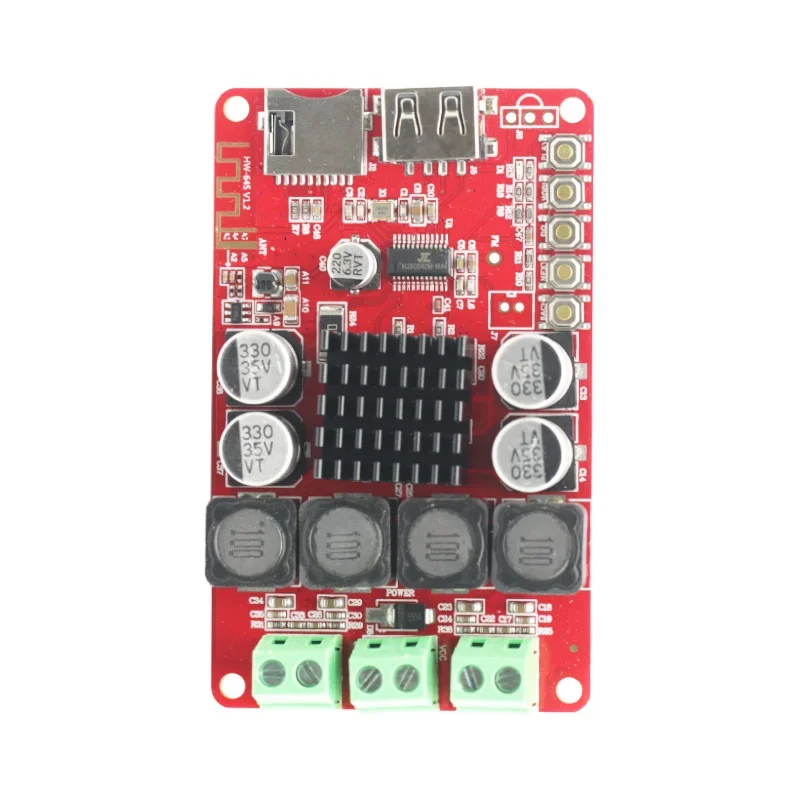 Placa amplificadora de potencia TPA3116, receptor de Audio Bluetooth, Control remoto de 2x50W, novedad