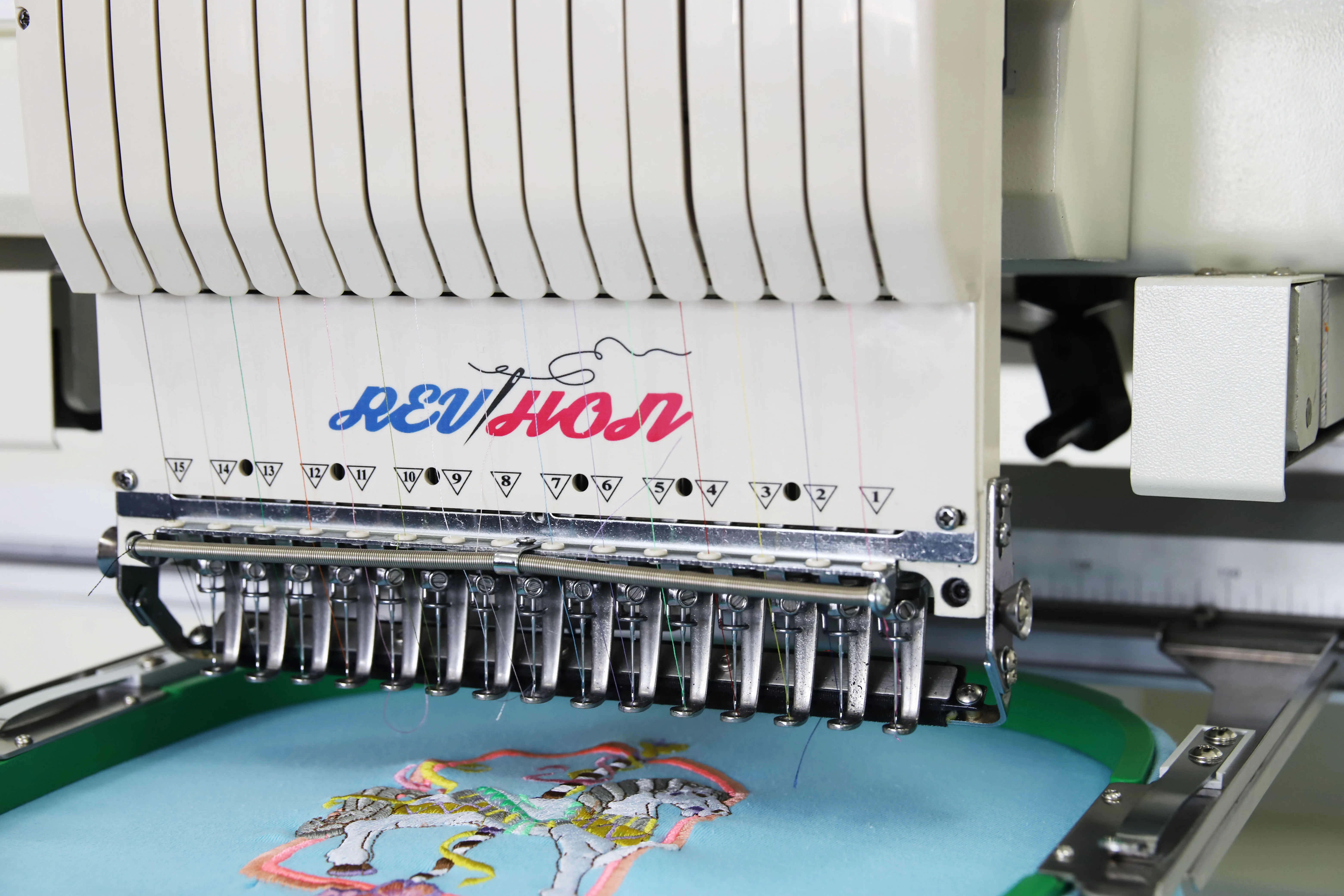 Revhon Single Head 12/15 Needles Computer Embroidery Machine Price for Sale Karachi