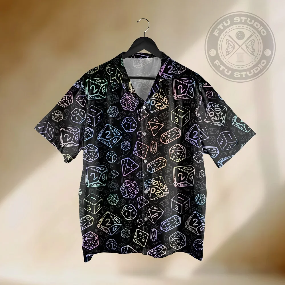 

Summer's Latest Fashion: 3D Printed Cartoon Elements. Casual Style Men's Collar-neck Button-down Short-sleeved Shirt - Cool
