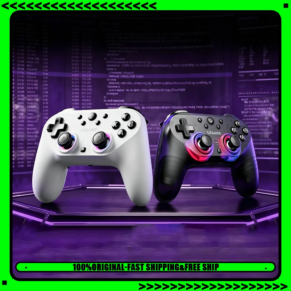 Control de Juego Inalámbrico Leadjoy Saber Plus, 3 Modos, Joystick TMR, Gatillos con Efecto Hall, 1000Hz, para NS/PC/PS4/Teléfono