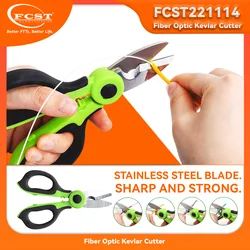 FCST Fiber Optic  Cutter Scissors For Cutting The Optic Fiber Outer Jacket Wire And FTTH Network Maintenance Stainless Steel