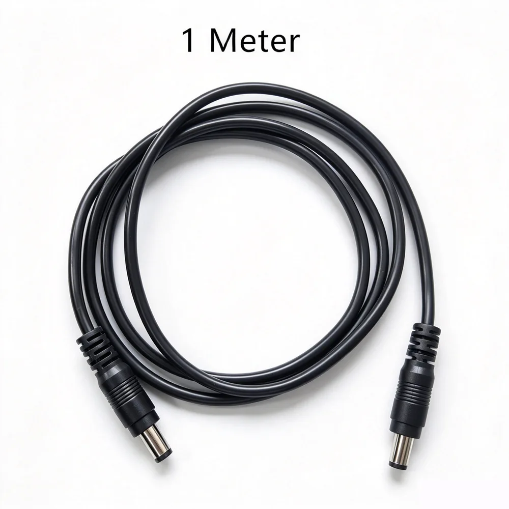 1/3/5/10/20M DC Power Plug 5.5 x 2.1mm Male To 5.5 x 2.1mm Male CCTV Adapter Connector Cable DC12V 18AWG Power Extension Cords
