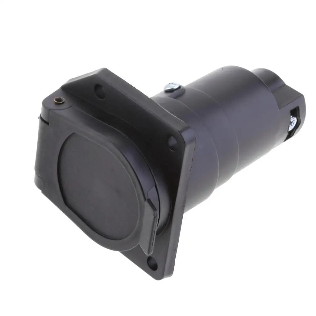 

Сверхмощный круглый разъем для освещения прицепа, гнездовой конец, 7-полюсный, США