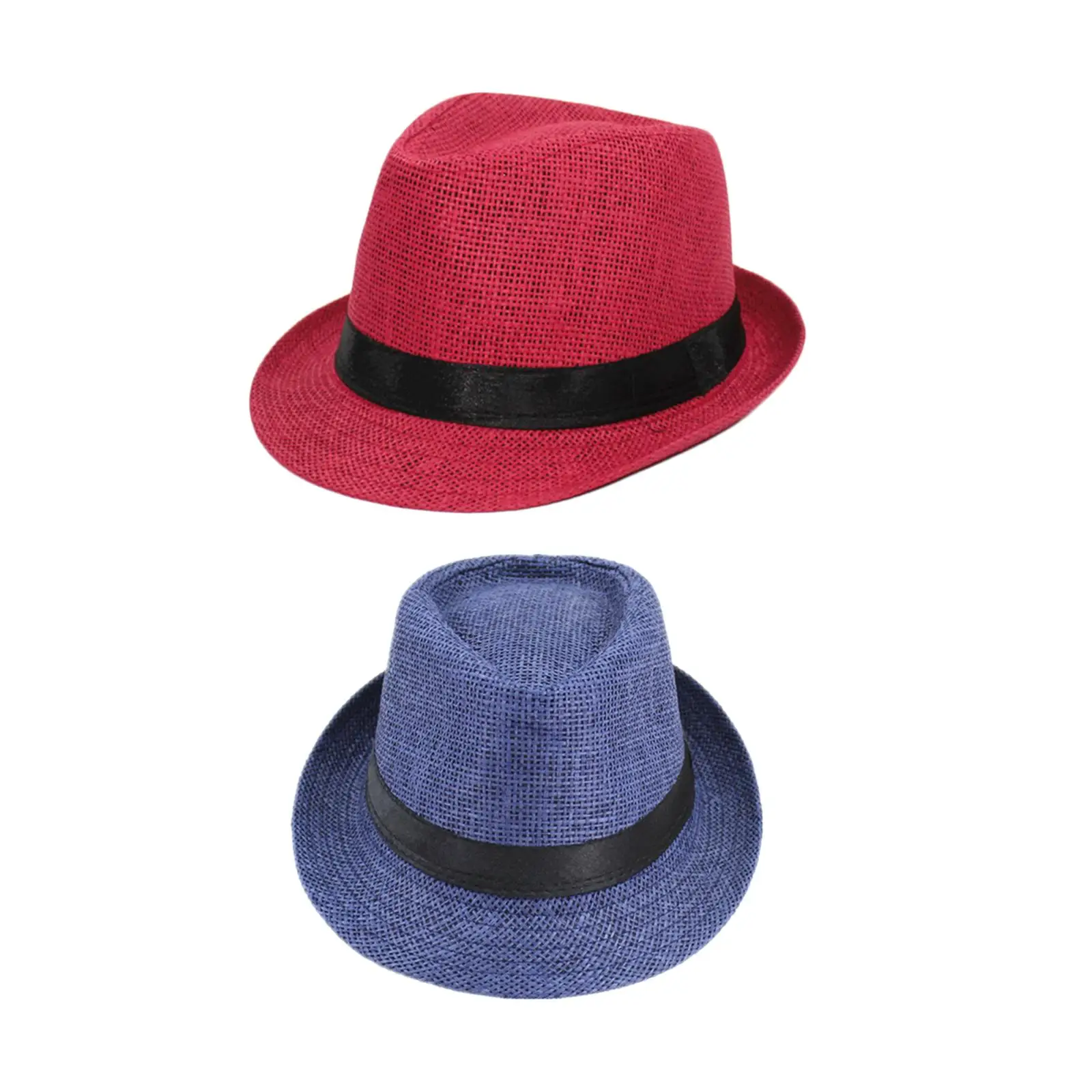 Cappello di paglia per bambini Cappello per protezione solare leggero ed elegante per festival, regalo di strada