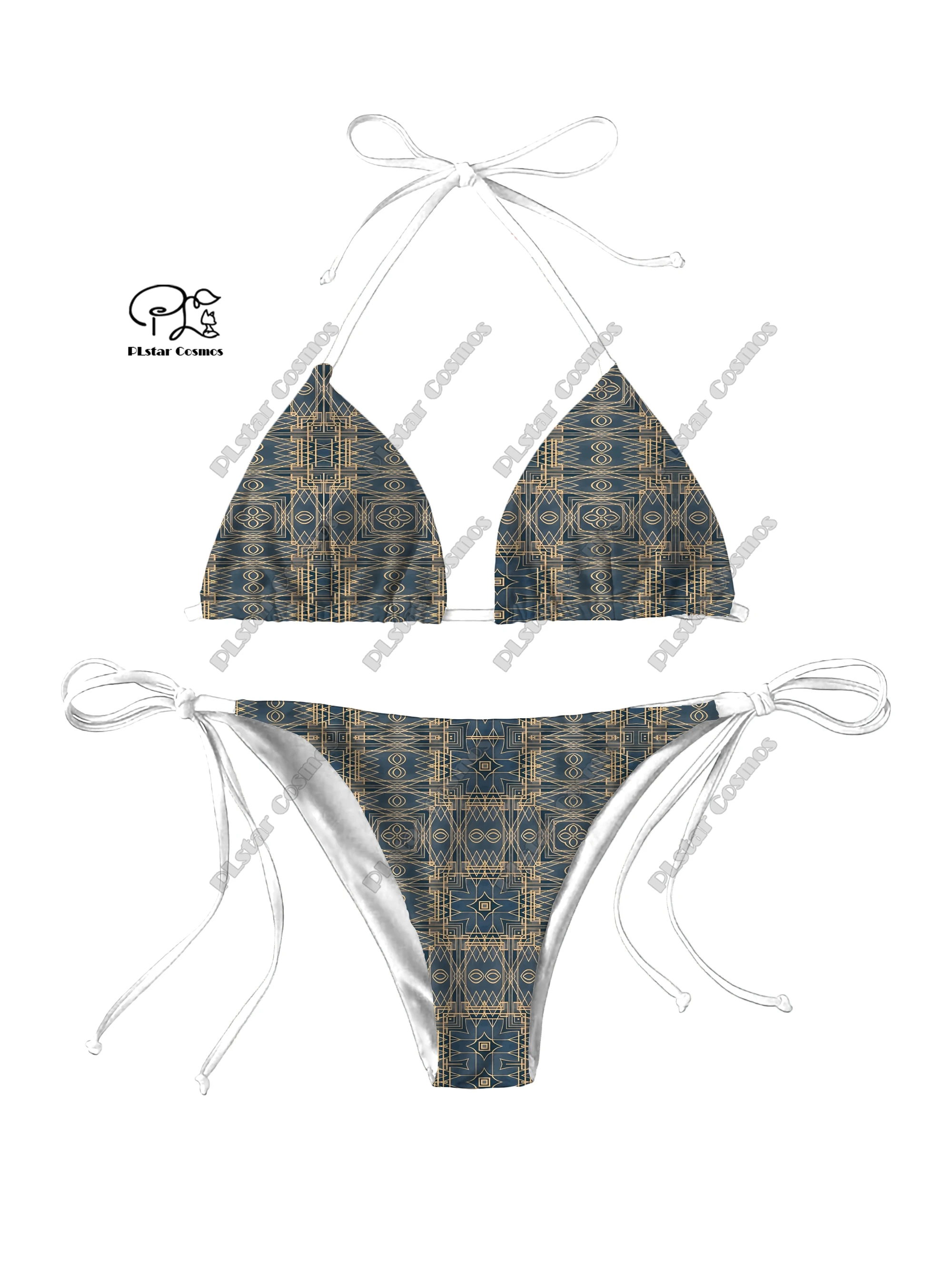 3D Printing Gradient Pattern Printing Summer Women's Swimsuit Sexy Swimsuit Bikini Set