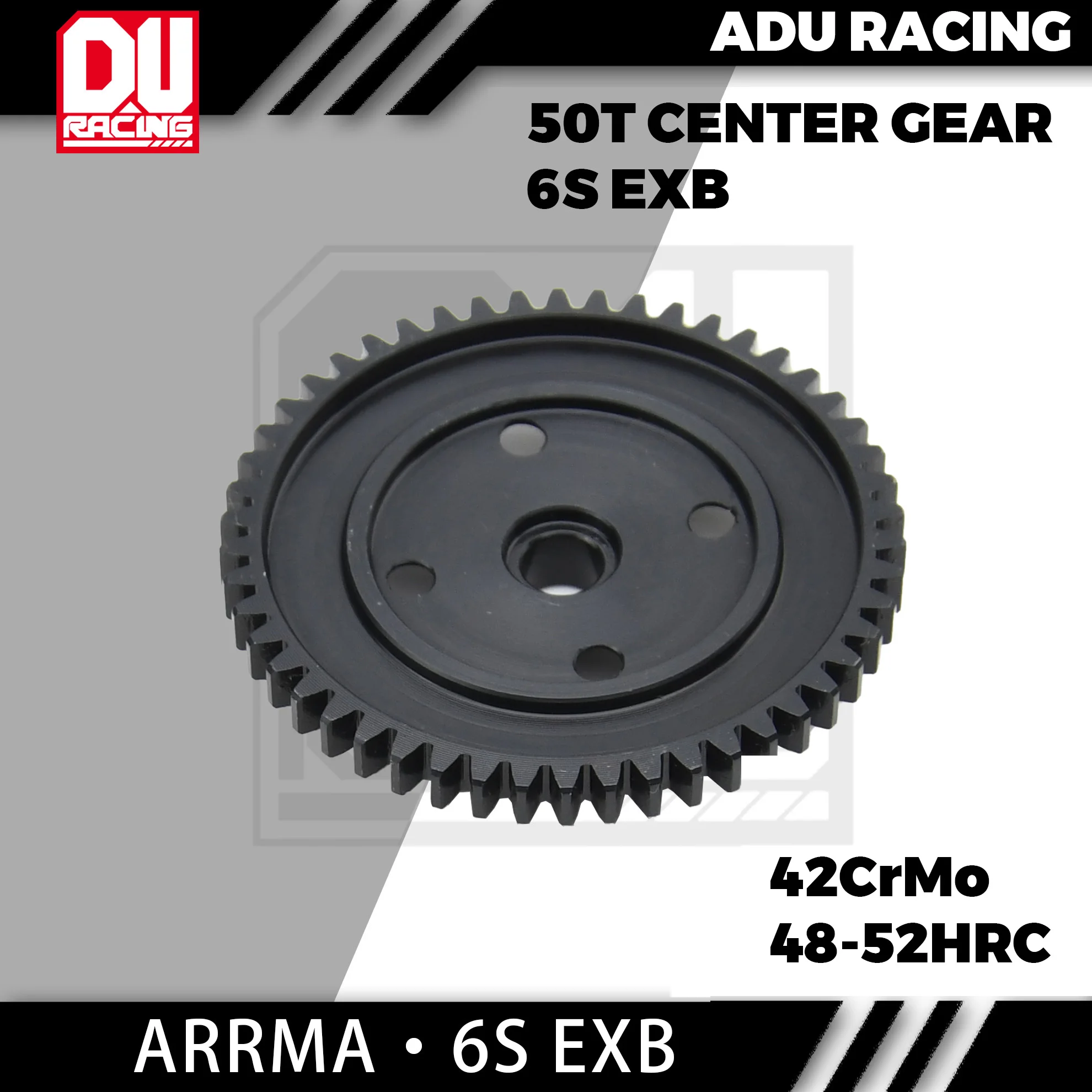 ADU RACING 42CRMO فولاذ M1 50t Spur Gear Plate Diff لـ 29mm Diff Case لـ ARRMA EXB وV6 ARA310978
