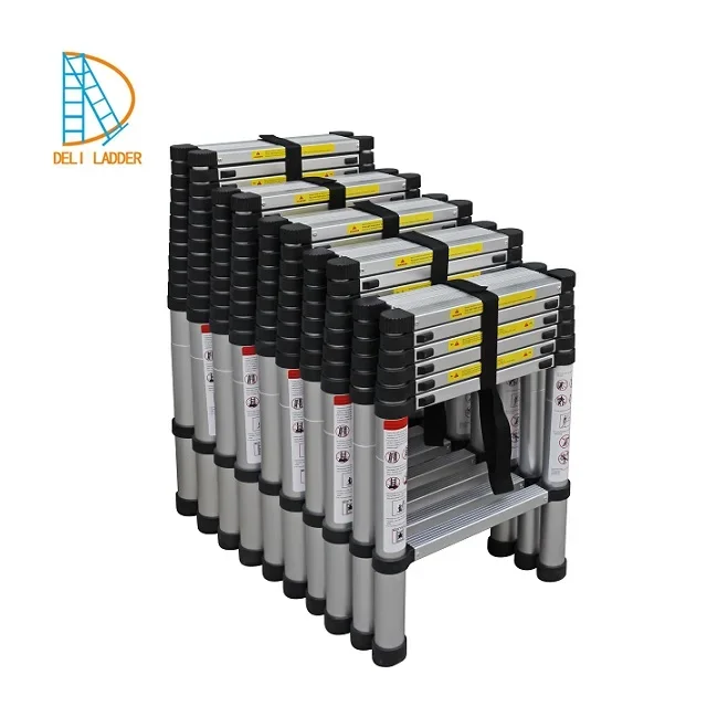 الدرج التلسكوب المحمول الألومنيوم قائم بذاته