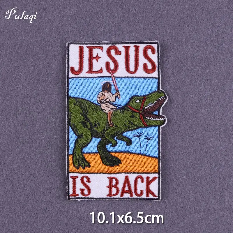 Hippie-Aufnäher zum Aufbügeln, thermoadhäsiver Patch für Kleidung, Rock-Stil, Stickerei-Aufnäher für Kleidung, Jesus-Applikationen-Aufkleber, DIY – Detail 33