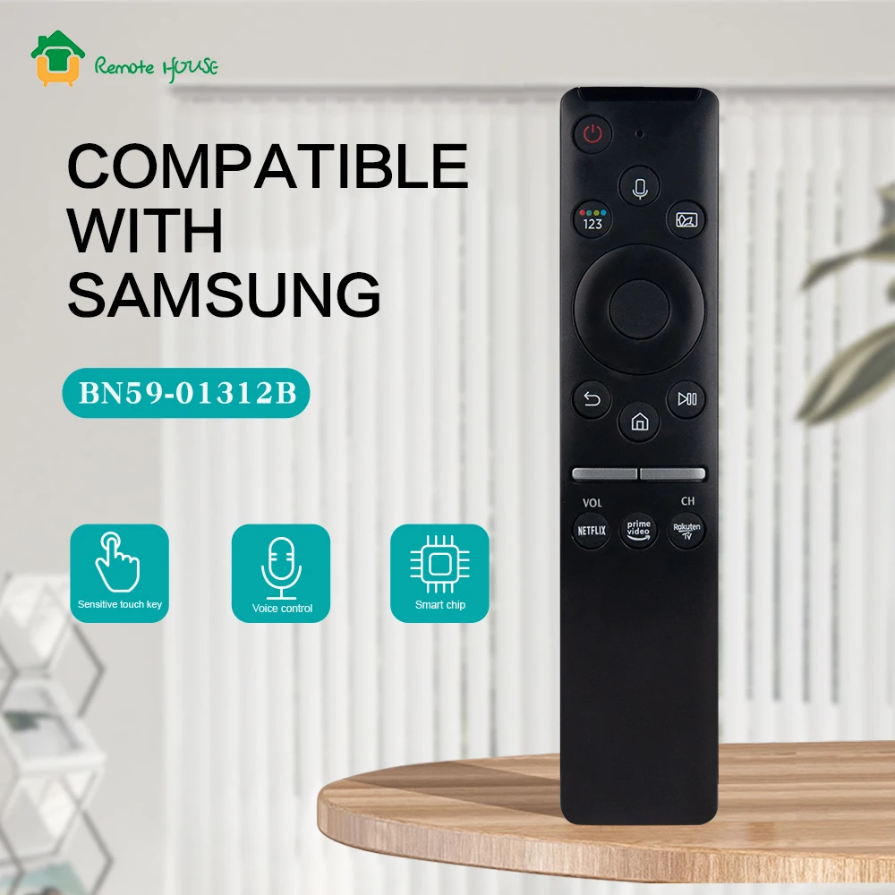 BN59-01312B BN59-01330A Samsung Voice Remote Control Use For UE43RU7406U QE43Q60RALXXN QE65Q70RATXXC