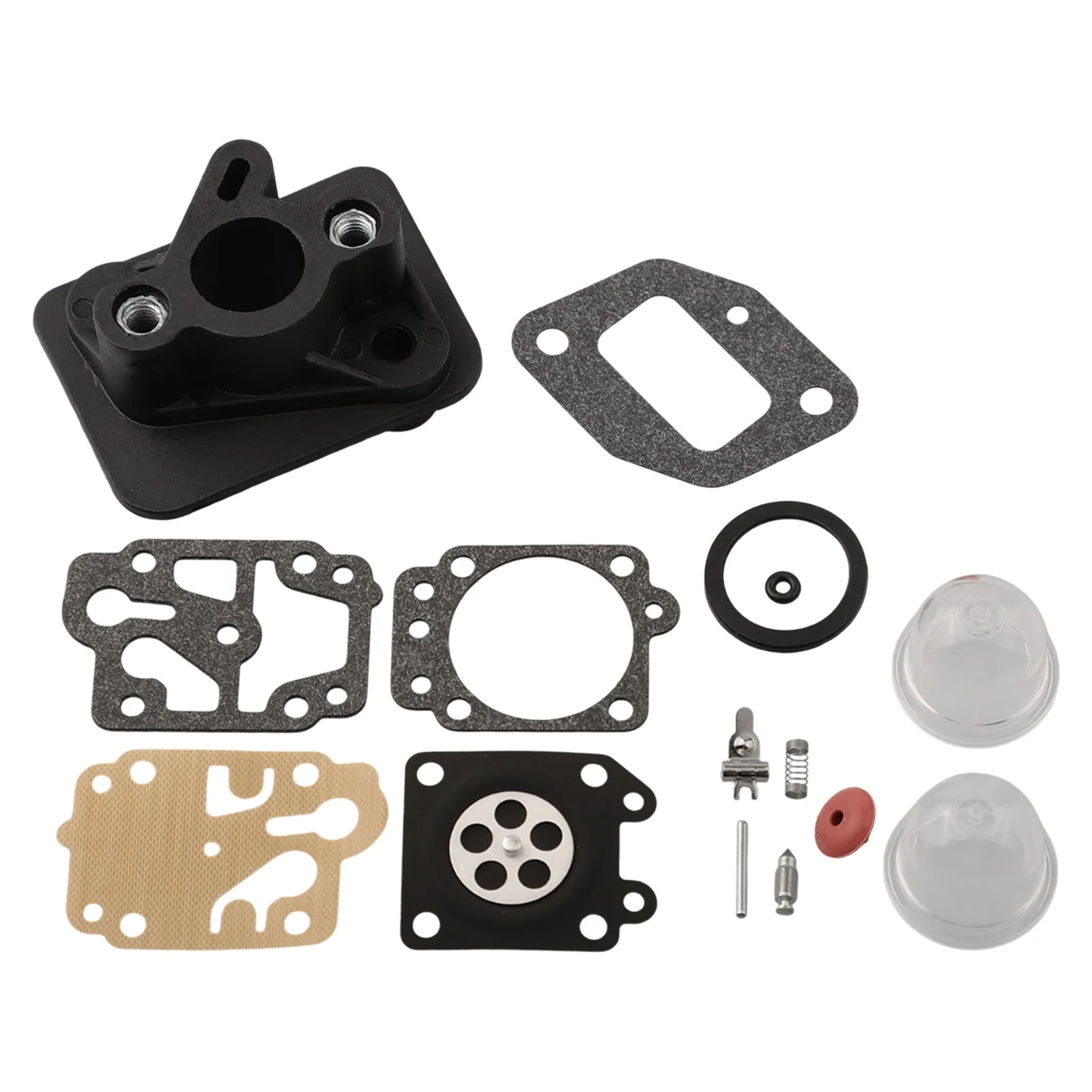 

Complete Intake Manifold Replacement Kit for BC430 Brush Cutter Includes Gasket and Carburetor Rebuild Components
