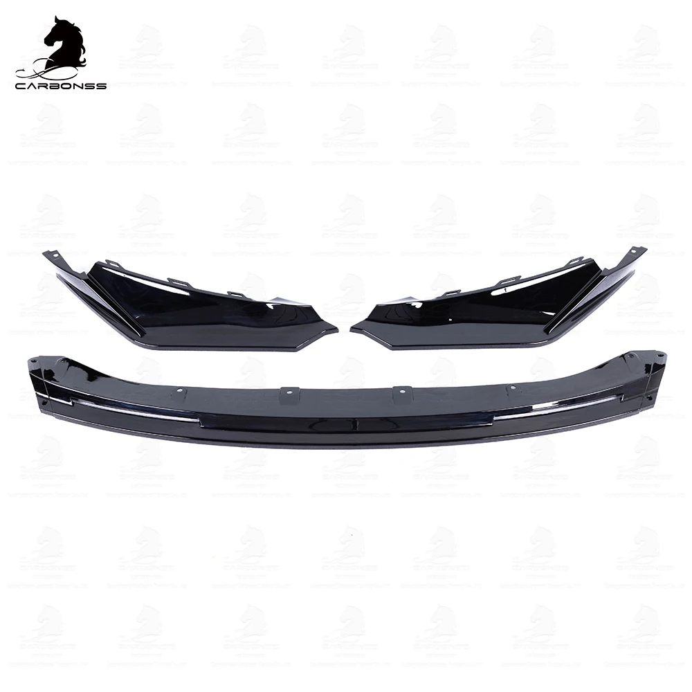 ABS material Gloss Black V Style Front Body Kit  Bumper Lip For  M3 M4 G80 G82 2021+