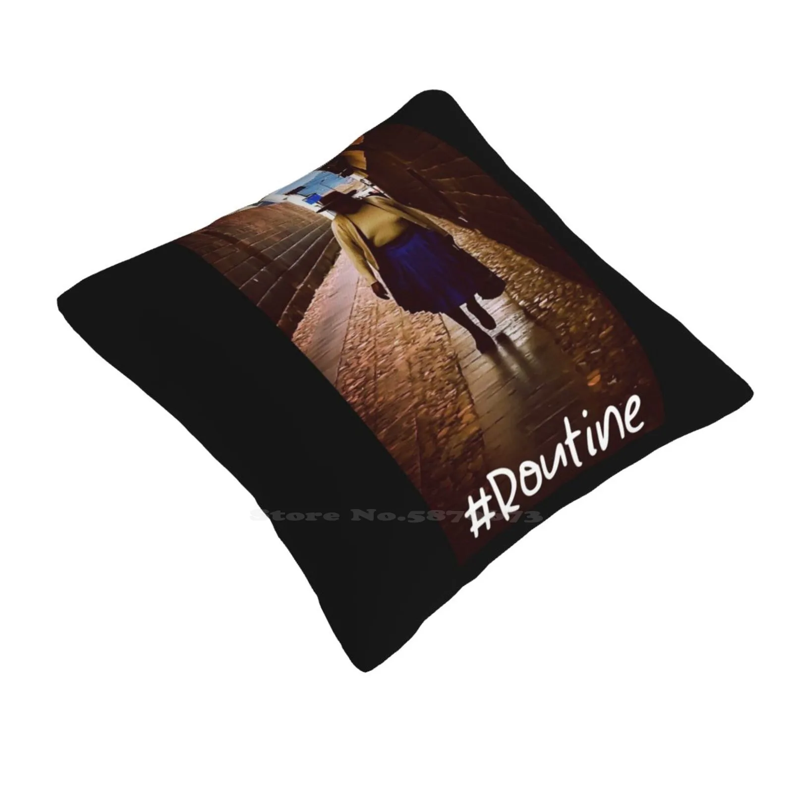 #Routine Throw Cushion Pillow Cover Streetphotography Travel America Peru Street Photo Routine Quotes Phrases Recoveringfreewill