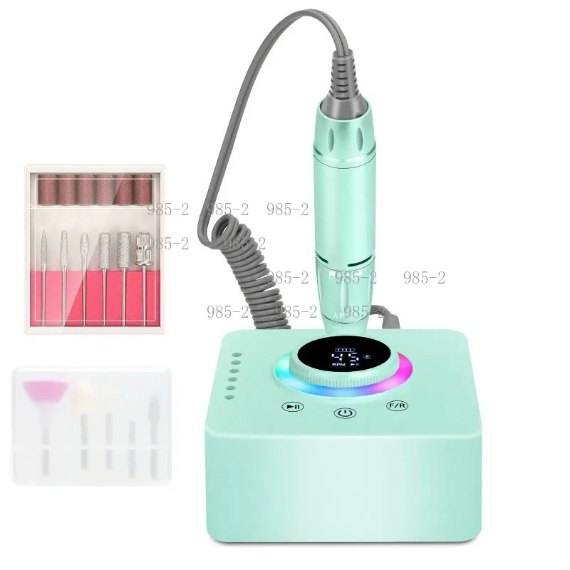 S02 USB Electric Nail Polisher, Desktop Professional Manicure Pedicure Beauty Kit