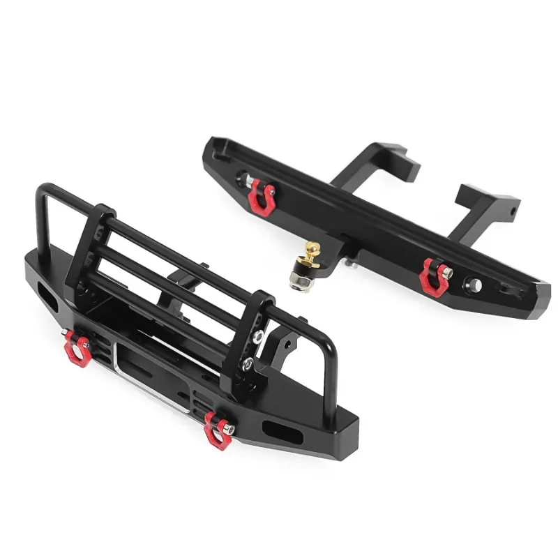 Sistema RC con verricello simulato automatico per paraurti anteriore e posteriore in metallo per 1/18 RC Crawler Car TRX4M Traxxas Axial
