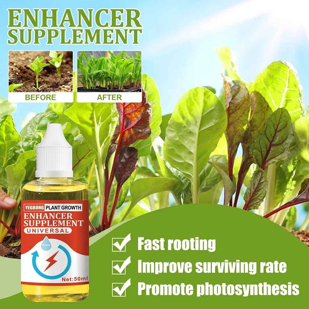 50ml Plant Root Booster Plant Growth Enhancer for Flower Plant Sapling Fruit Tree Promotes Rooting Fast Growing Garden Supplies