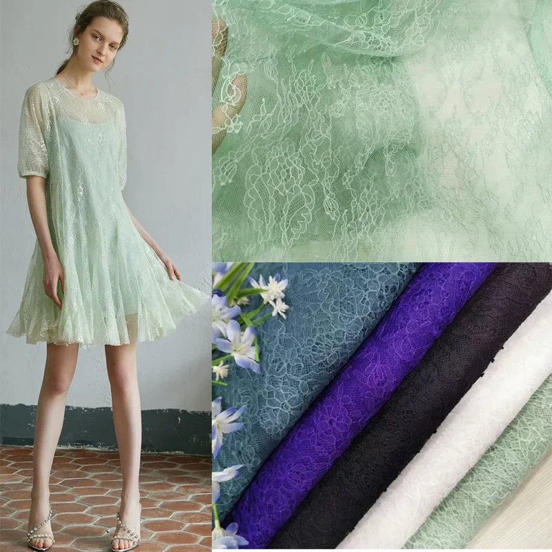 

Тонкая элегантная ажурная кружевная ткань, полупрозрачное платье, жилет, свадебное украшение, ткань, дизайн одежды, шитье своими руками, оптовая продажа, материал