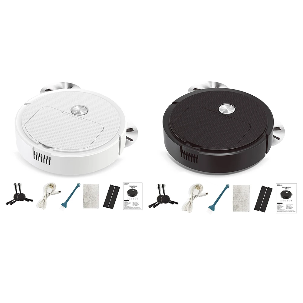 Intelligente veegrobot 1200 mAh mini-reinigingsmachine Geluidsarm Arbeidsbesparend Oplaadbaar voor dierenharen Harde vloeren