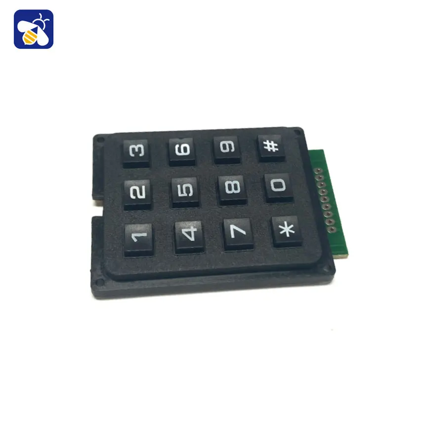 Monolithic keyboard Keypad Matrix 4*3 4X4 16 keys Industrial keyboard module row scan