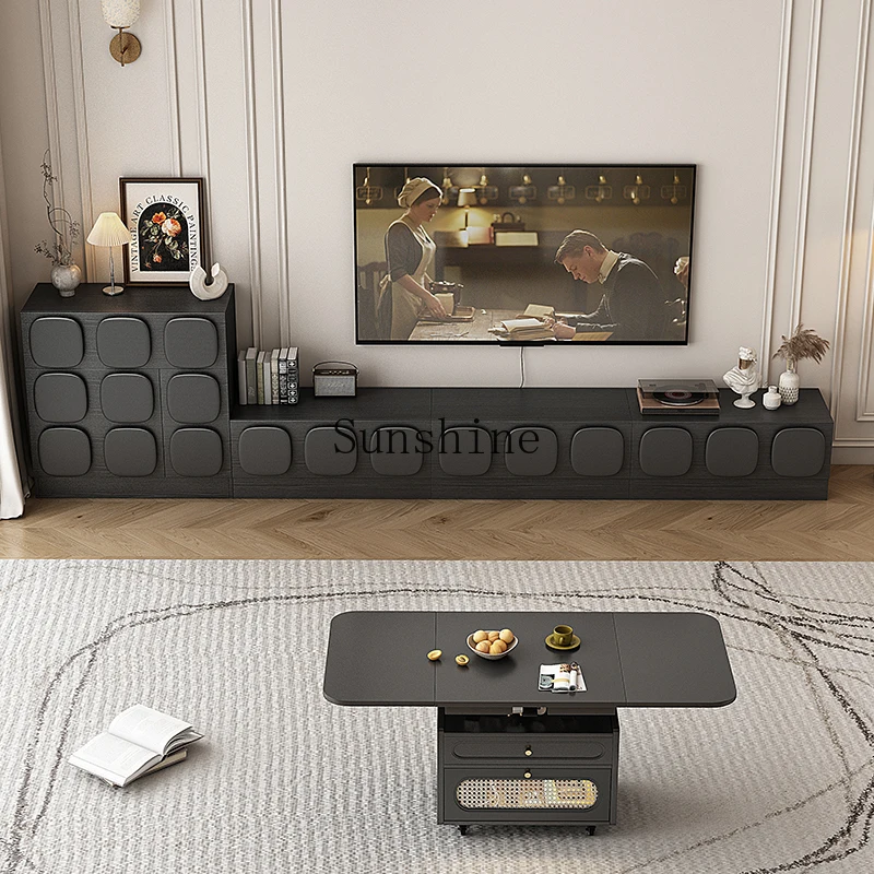 

American living room storage cabinet, small side cabinet next to TV