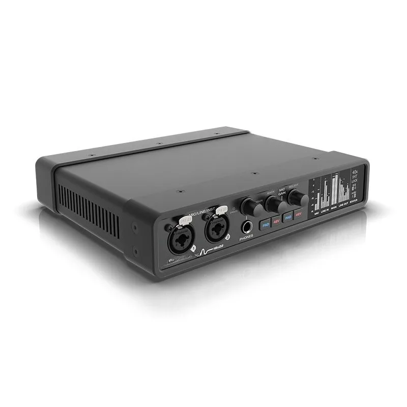 Professional USB Audio Interface Ultra-low Latency 24-bit/192kHz For Studio Recording Live Streaming Podcasting & Music Mixing