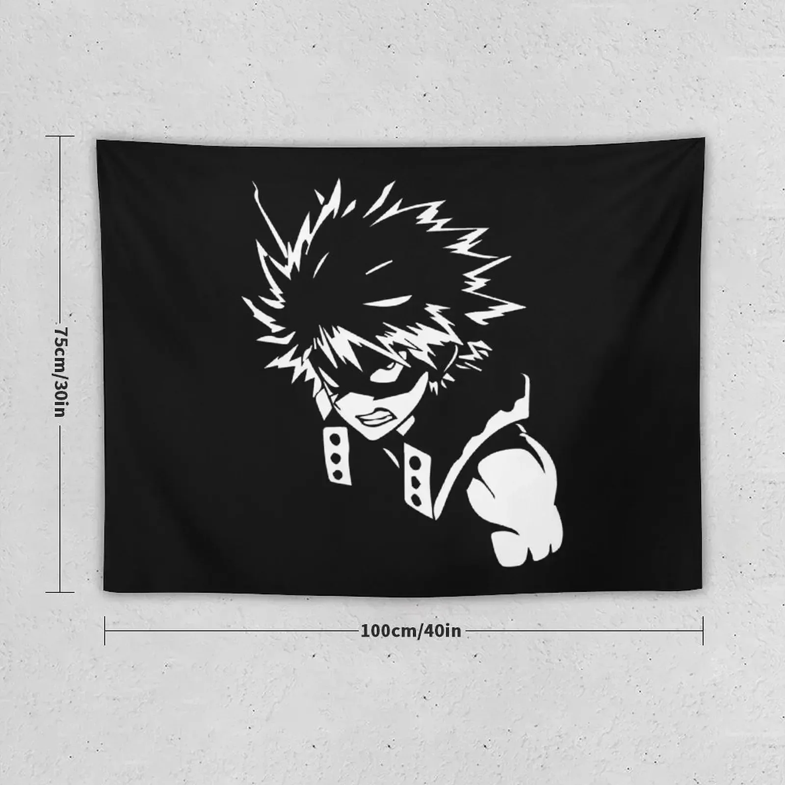 Katsuki Bakugo - Kacchan Anime Fan Art Tapestry Bedroom Decor Wall Deco Decorations For Room Tapestry