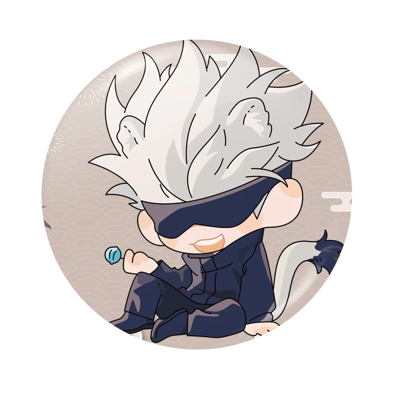 

Anime Jujutsu Kaisen Satoru Gojo Itadori Yuji Fushiguro Megumi Cosplay Badge Cute Brooch Ambitus