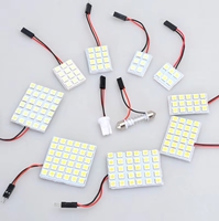 1X Led Panel 6/9/12/15/18/24/30/36/48 SMD 5050 T10 Ba9s c5w Adapter Festoon Dome reading Light Accessories Car Auto motor DC12V