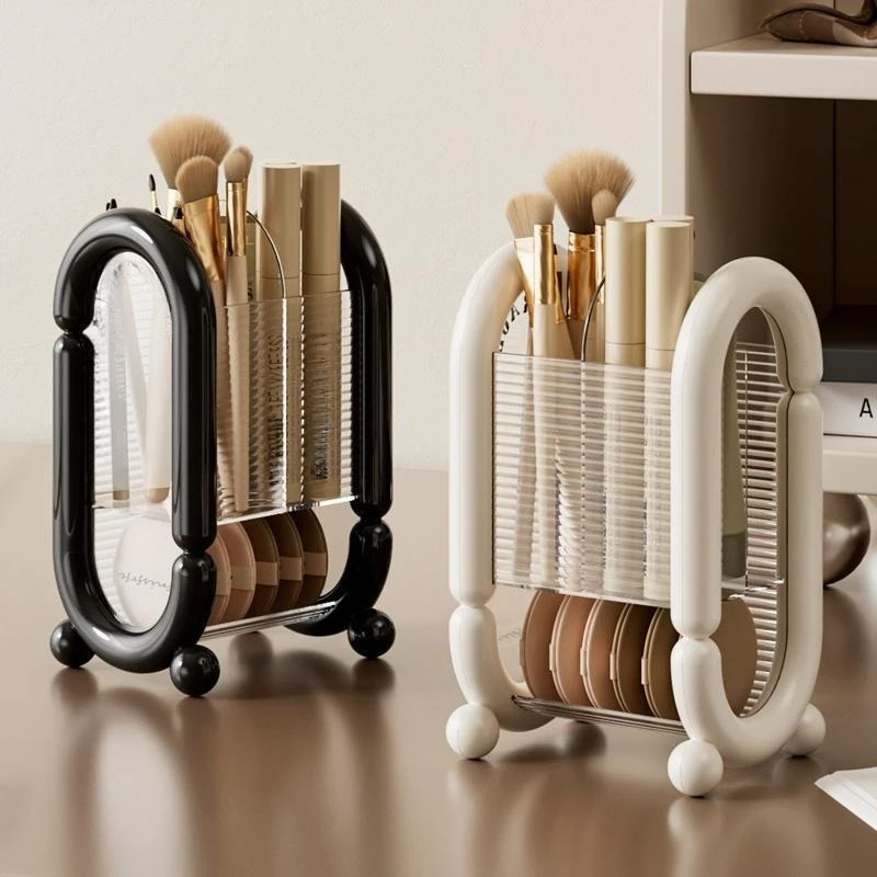 Minimalist makeup brush storage tube dressing table desktop eyebrow pencil brush storage rack